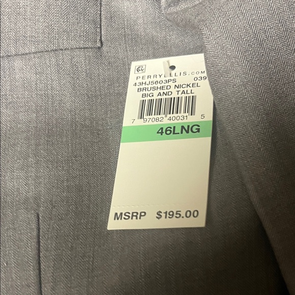 Perry Ellis Classic Gray Suit Jacket - Picture 6 of 6